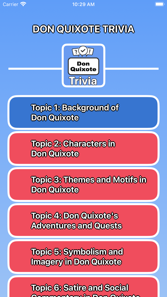 #1. Don Quixote Trivia (iOS) 由: Martin Tseng