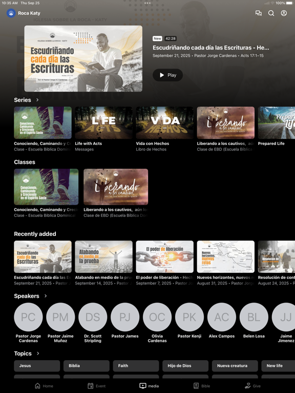 Church On The Rock - Katy iPad screenshot 3 - Education app