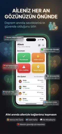 AfetNet iPhone Ekran Görüntüsü 3