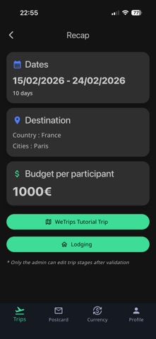 WeTrips - Group Trips Screenshot 4 of 10