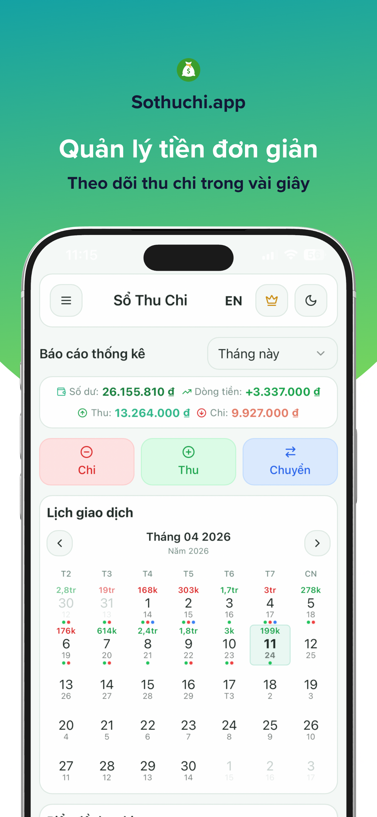 Sổ Thu Chi - Money Manager