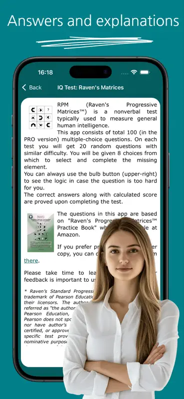 IQ Test: Raven's Matrices Pro screenshot 2 of 6