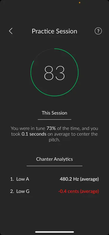 Balance Pipe Band Tuner screenshot 7 of 7