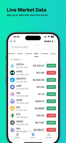 Ybit: Crypto & DeFi Wallet Screenshot 3 of 7