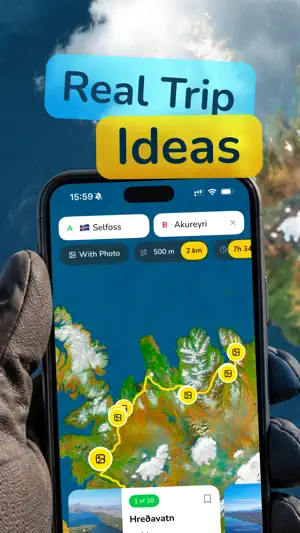 MapSpinner - Road Trip Ideas screenshot 2