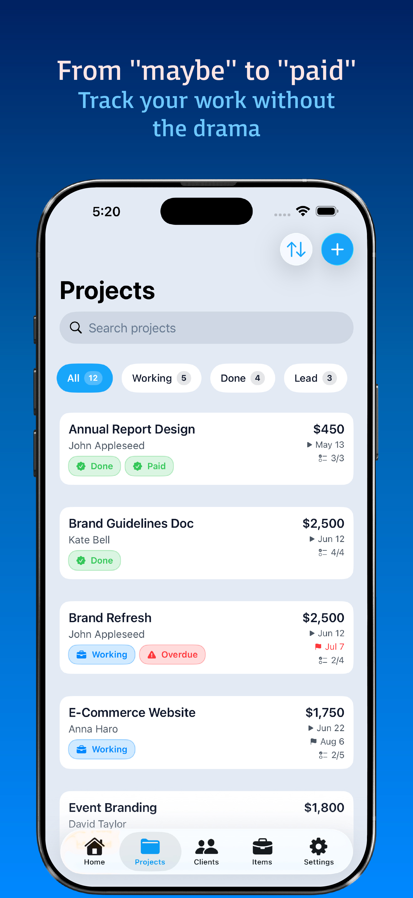 DealTrail - Project Tracker screenshot 2
