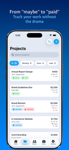 DealTrail - Project Tracker screenshot