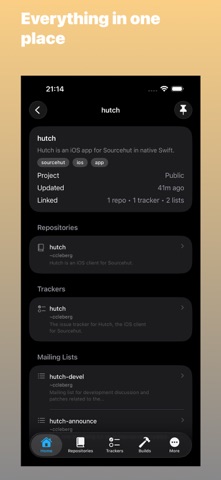 Hutch for Sourcehut Screenshot 5 of 7