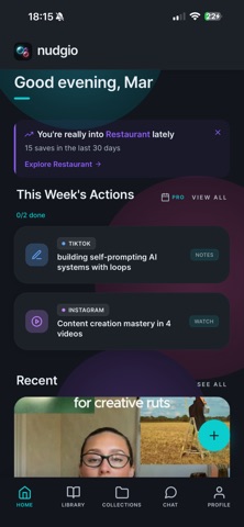 nudgio: Save, Organize, Do It Screenshot 1 of 9