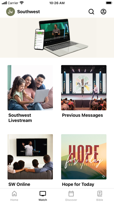 Southwest Church App Screenshot