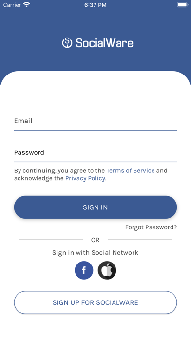 Socialware Screenshot