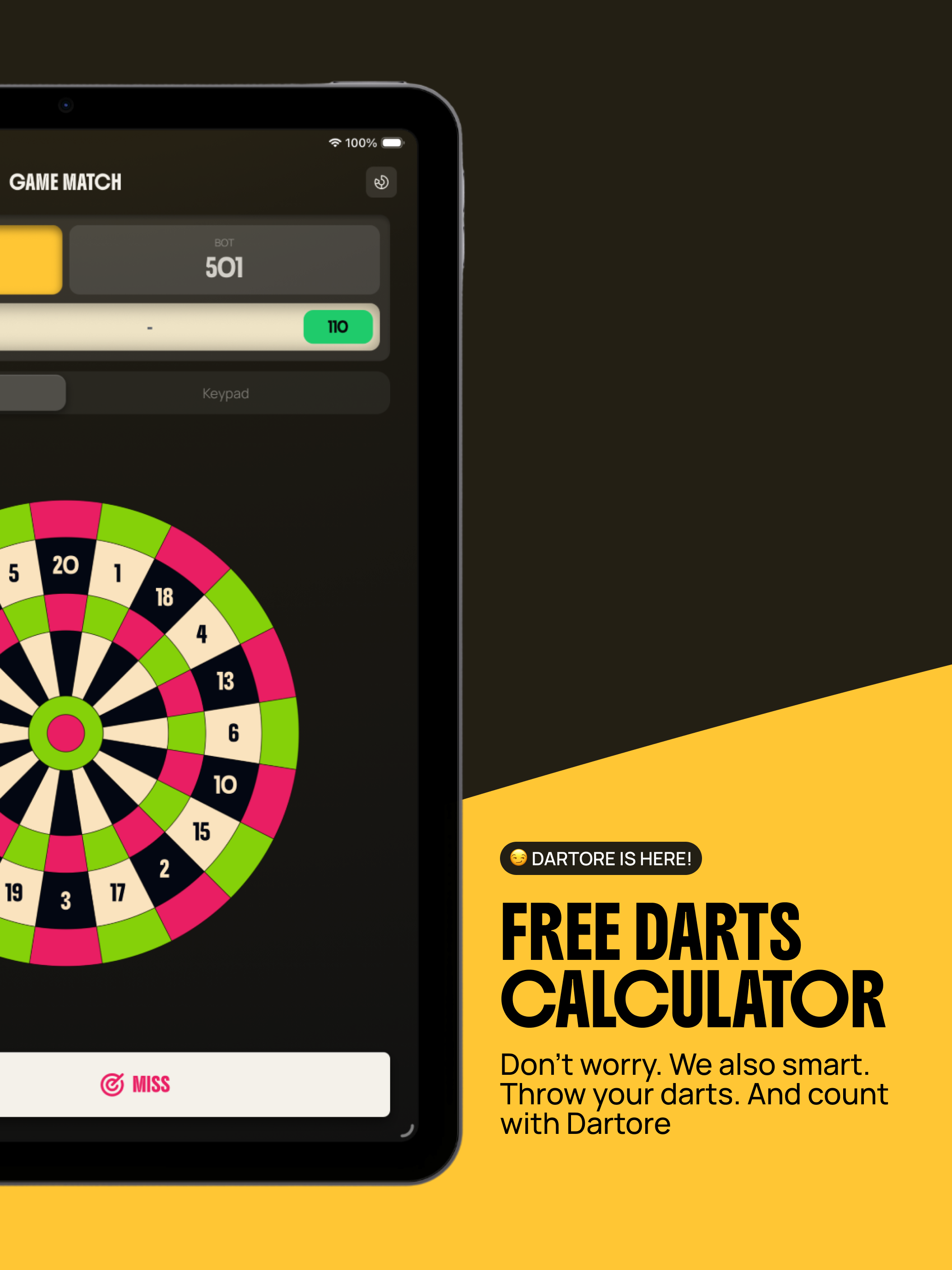 Dartore: Darts calculator app