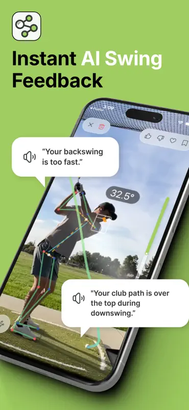 Swing Tune-Up Golf AI Análisis screenshot 1 of 7
