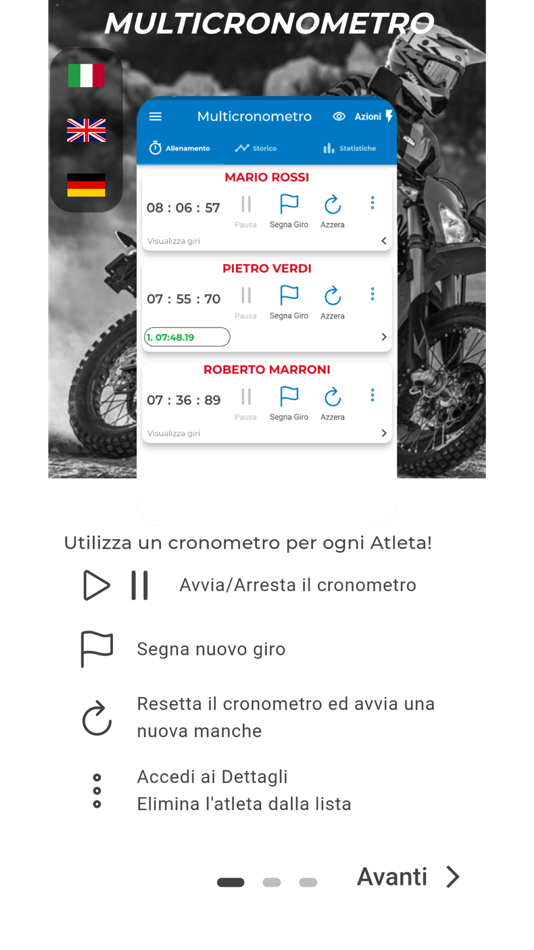 #1. Multi Cronometro (iOS) By: Salvatore Battaglia