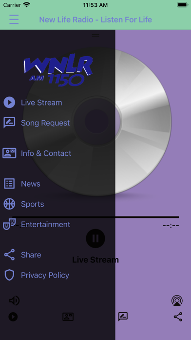 WNLR - 1150AM - New Life Radio Screenshot
