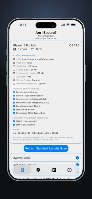 Am I Secure? Forensic Scan screenshot 4