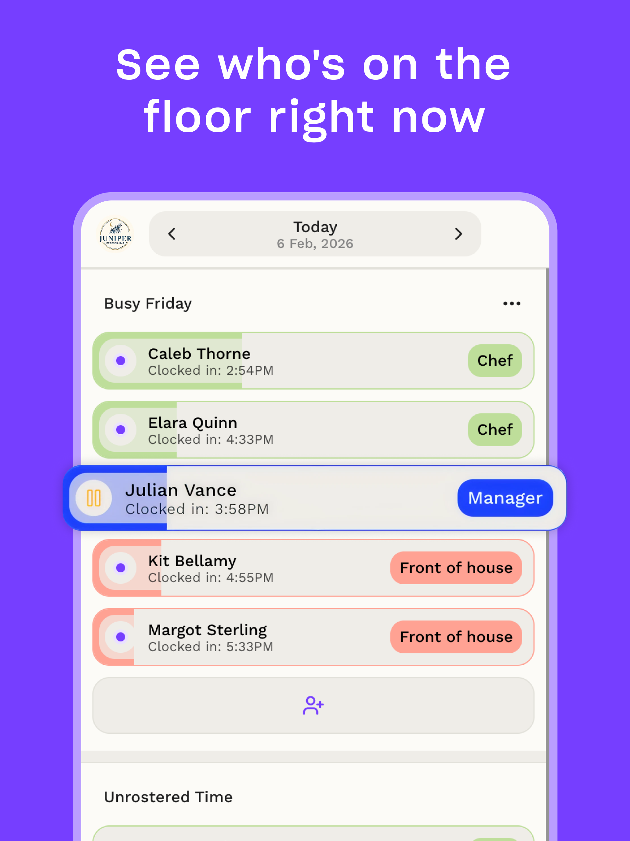 Droppah - Rosters & Timesheets