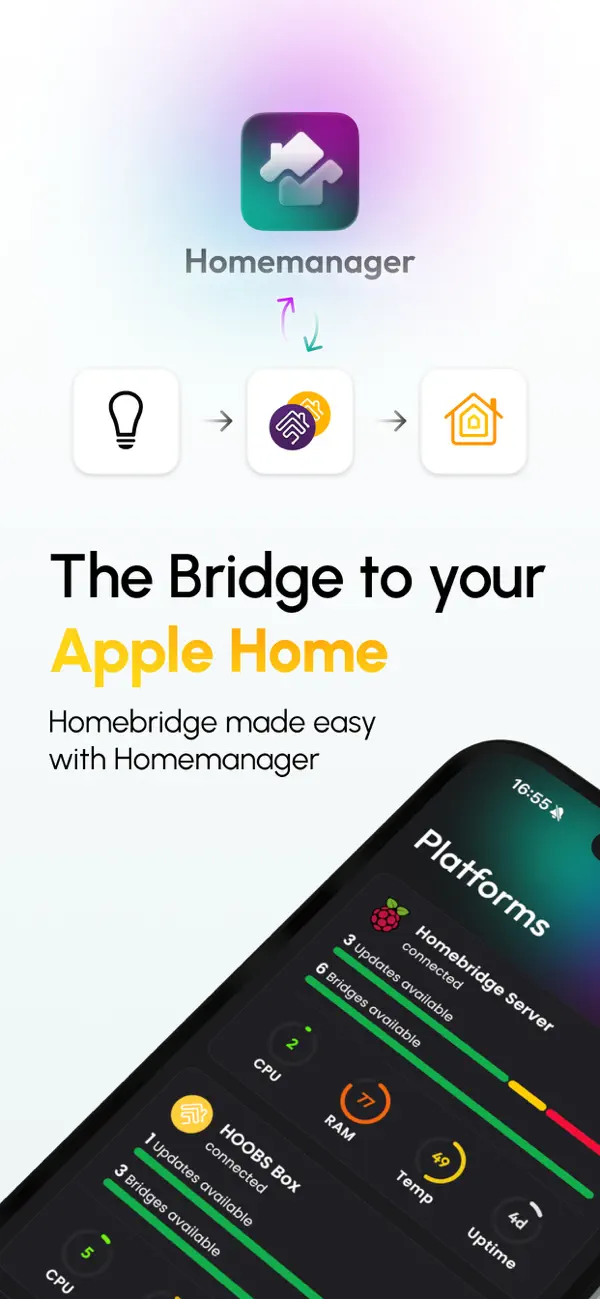 Screenshot #1 pour Homemanager for Homebridge