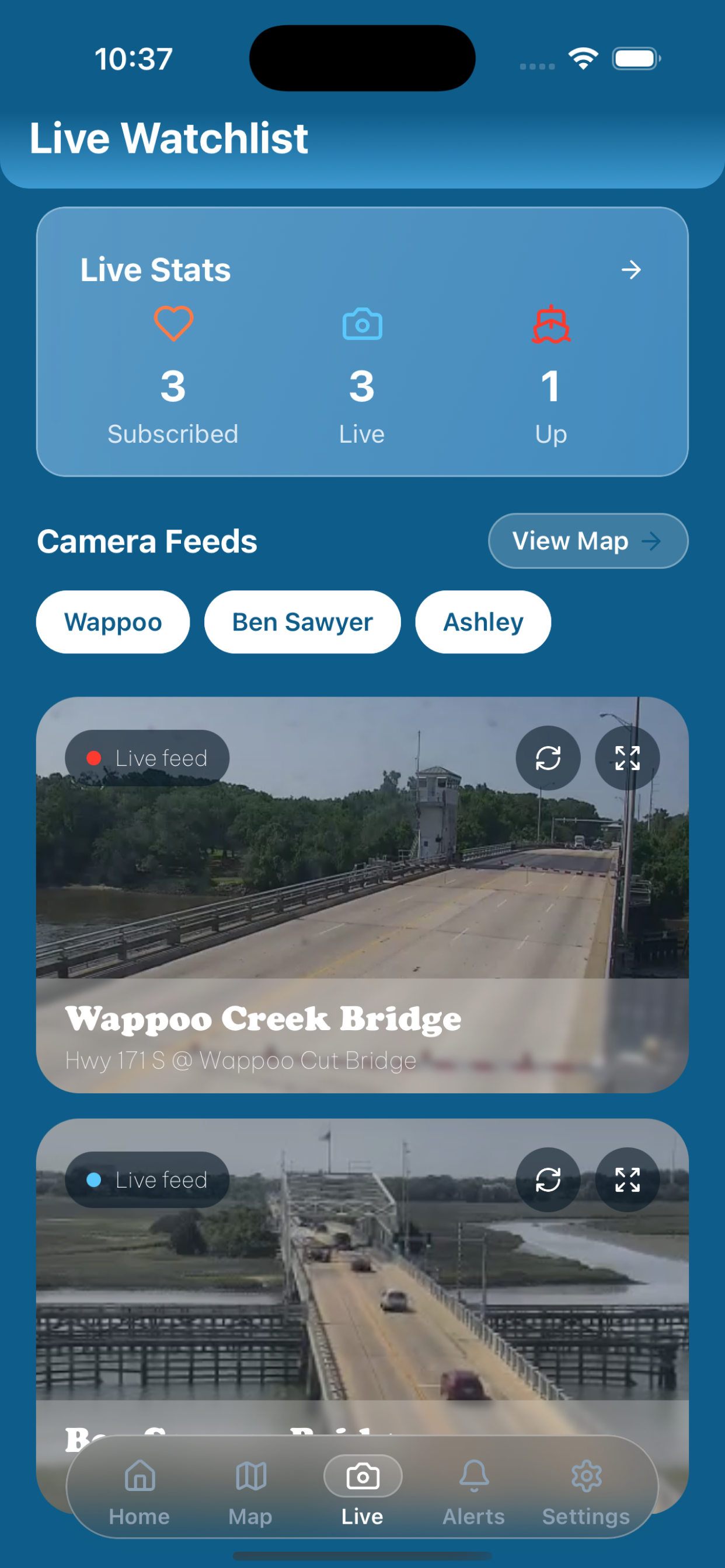 Charleston BridgeWatch screenshot 3