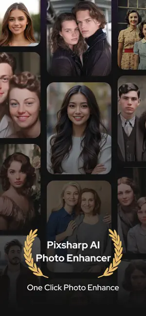 PixSharp - AI Photo Enhancer screenshot 1