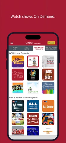 WSHU Public Radio App screenshot