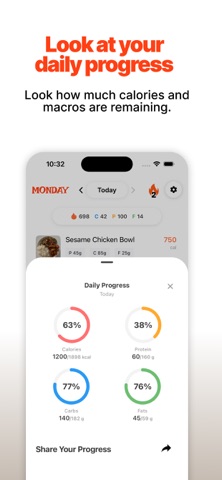 Monday - AI Calorie Tracker iPhone screenshot