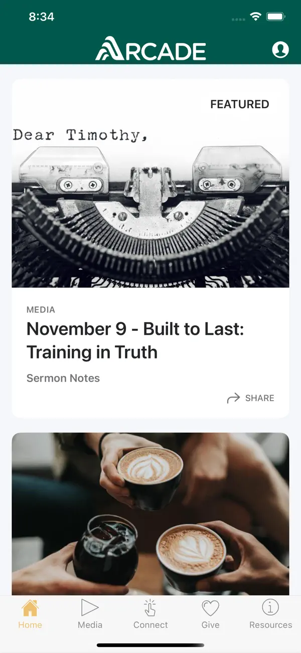 Screenshot #1 pour Arcade Church App