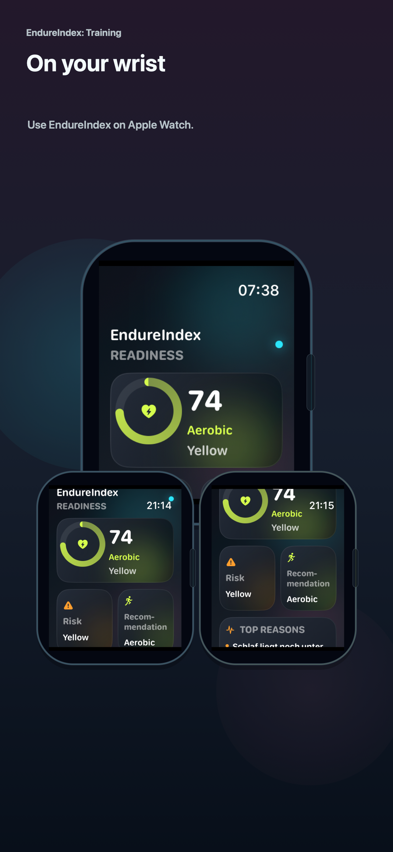 EndureIndex: Training screenshot 6