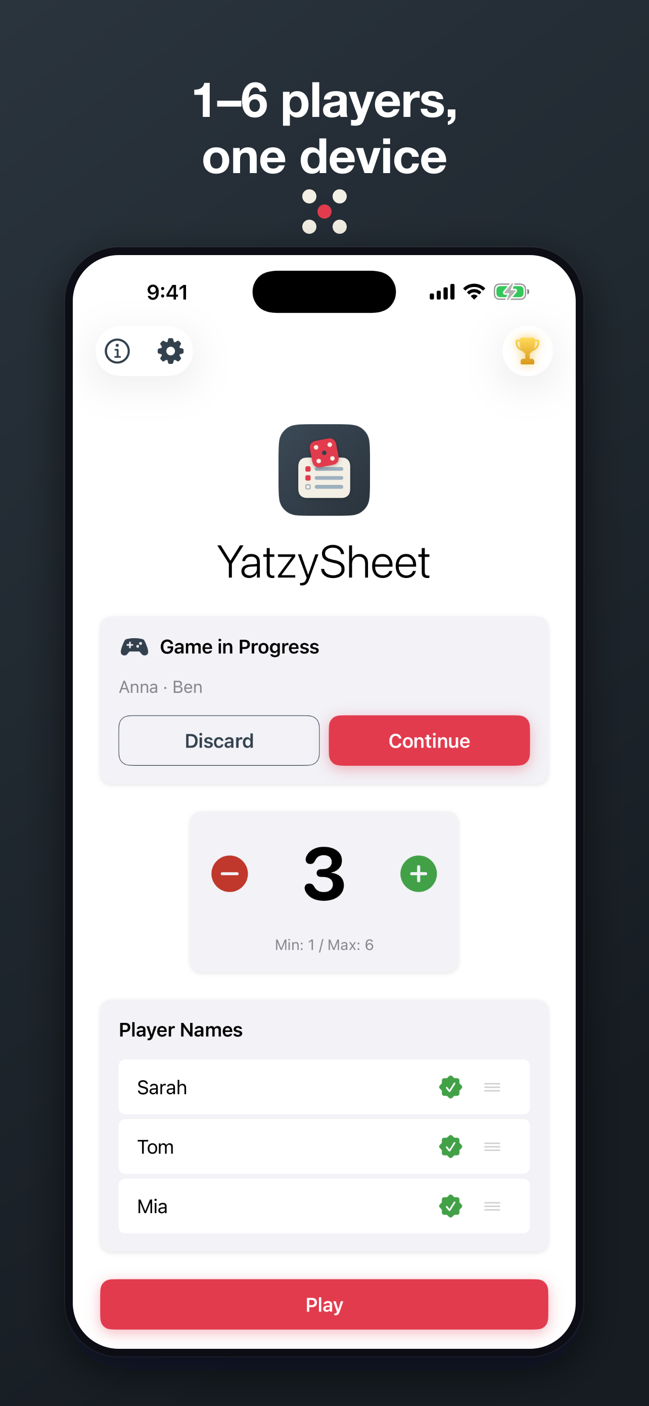 YatzySheet: Dice Score Sheet screenshot 4