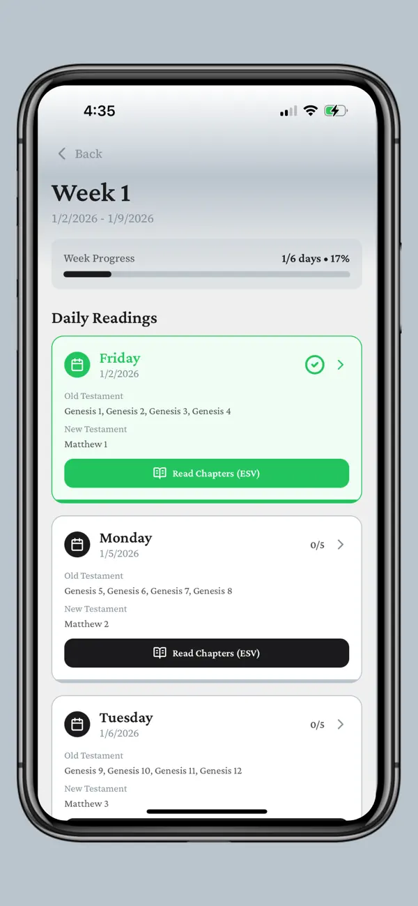Screenshot #2 pour Bible Reading Plan 2026