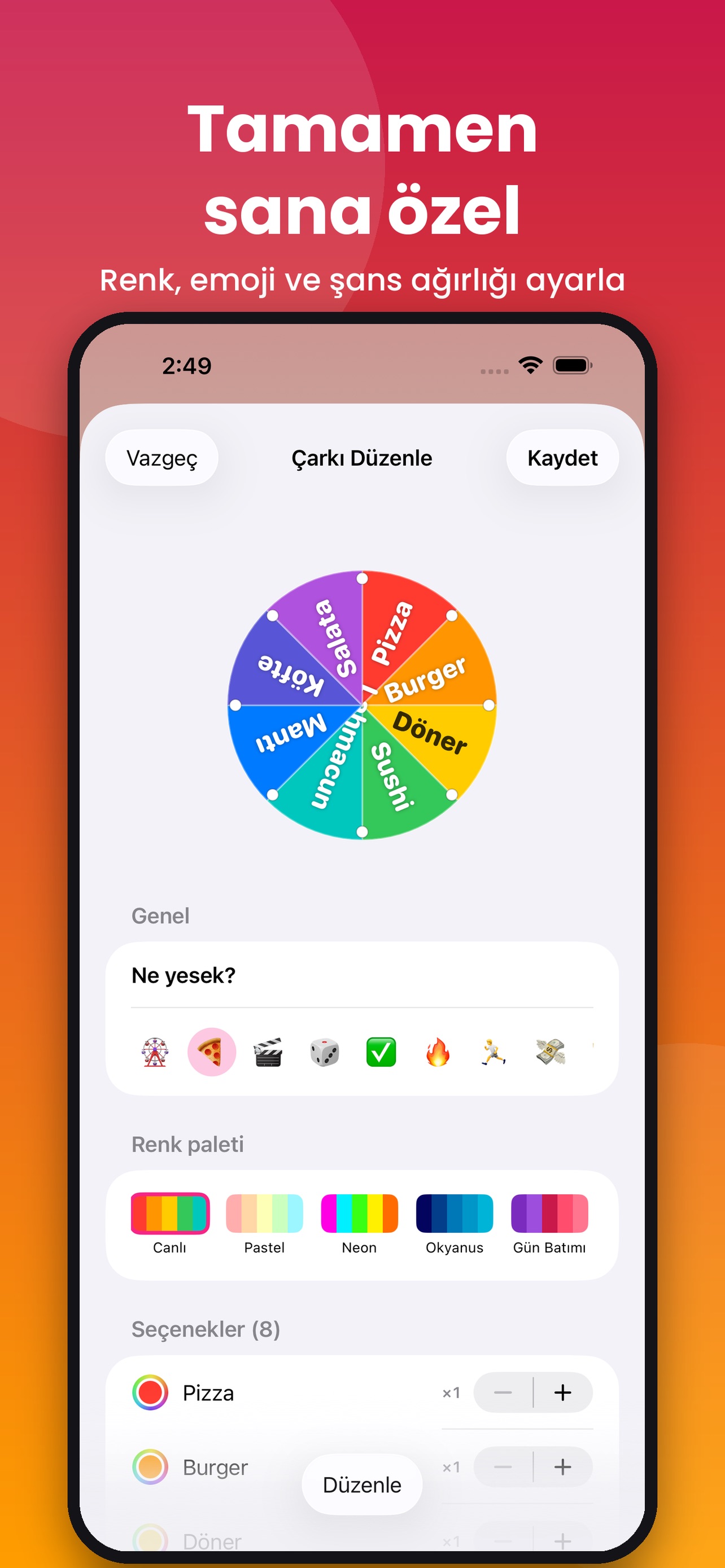 Screenshot 2 of Karar Çarkı: Çevir ve Seç