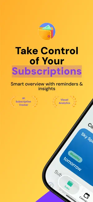Subscription Tracker - Submind screenshot 1