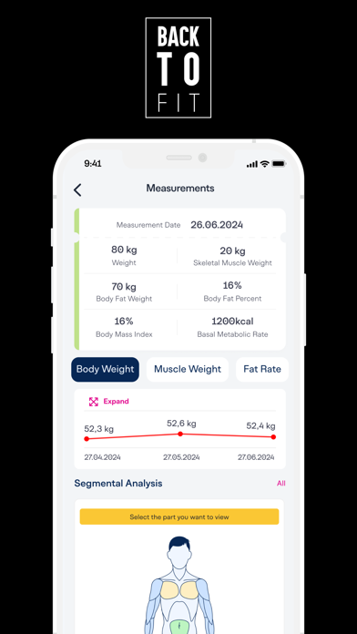 Backtofit app screenshot