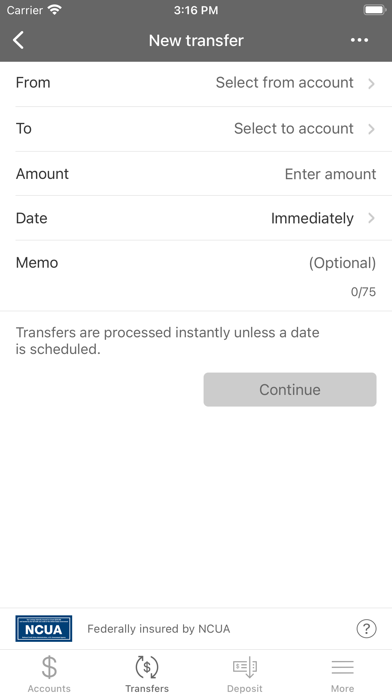 Reliance Federal Credit Union iPhone screenshot 5 - Finance app