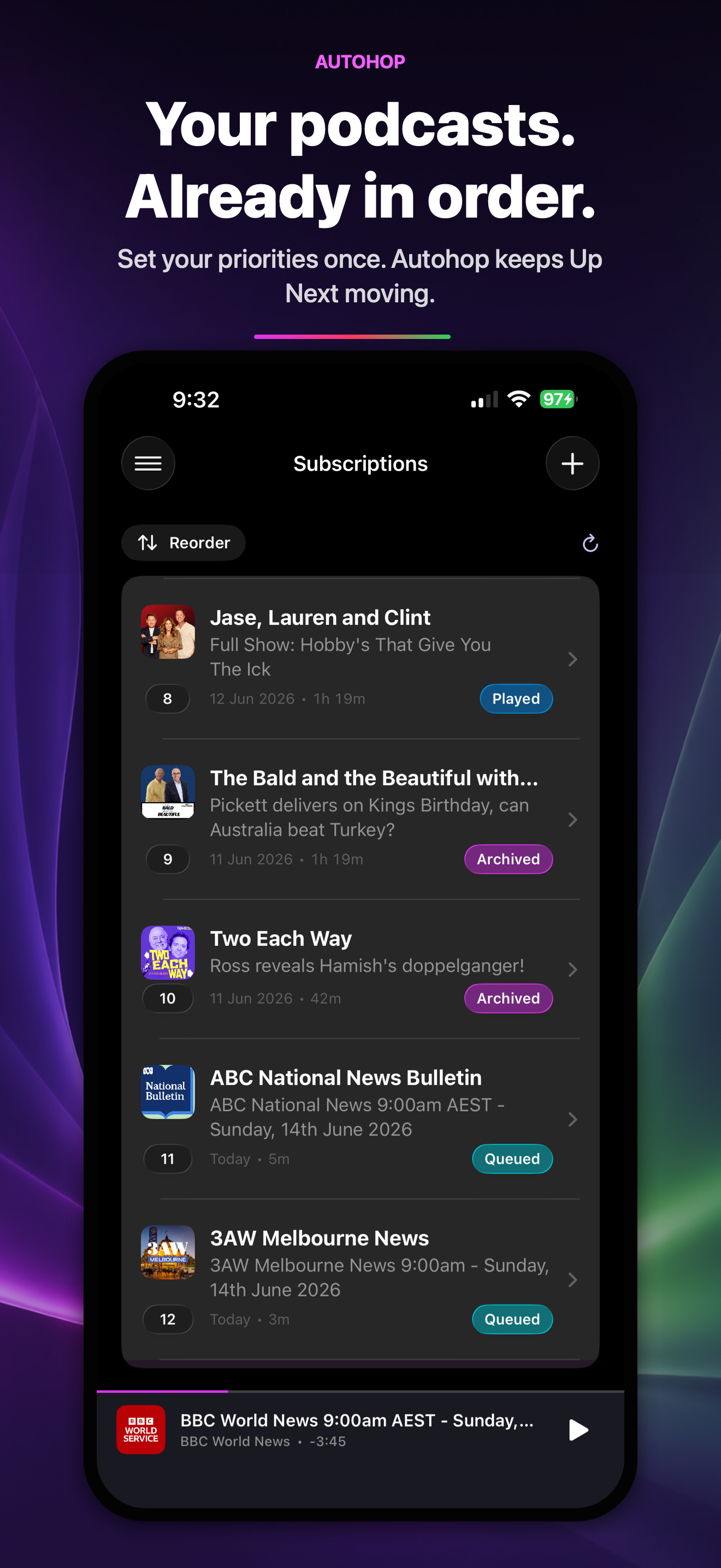 Autohop: Podcast Player screenshot 5