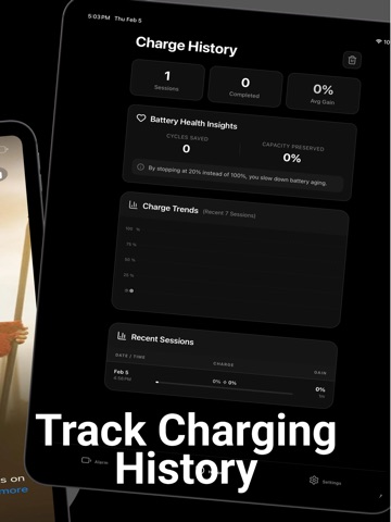 Battery Charge Monitor - Alarm iPad screenshot