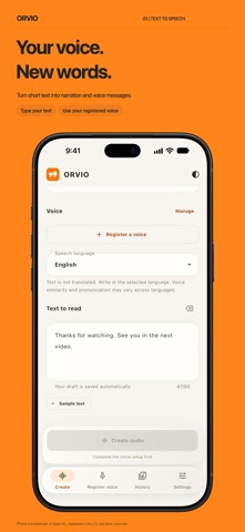 ORVIO: Voice Tools Screenshot 1