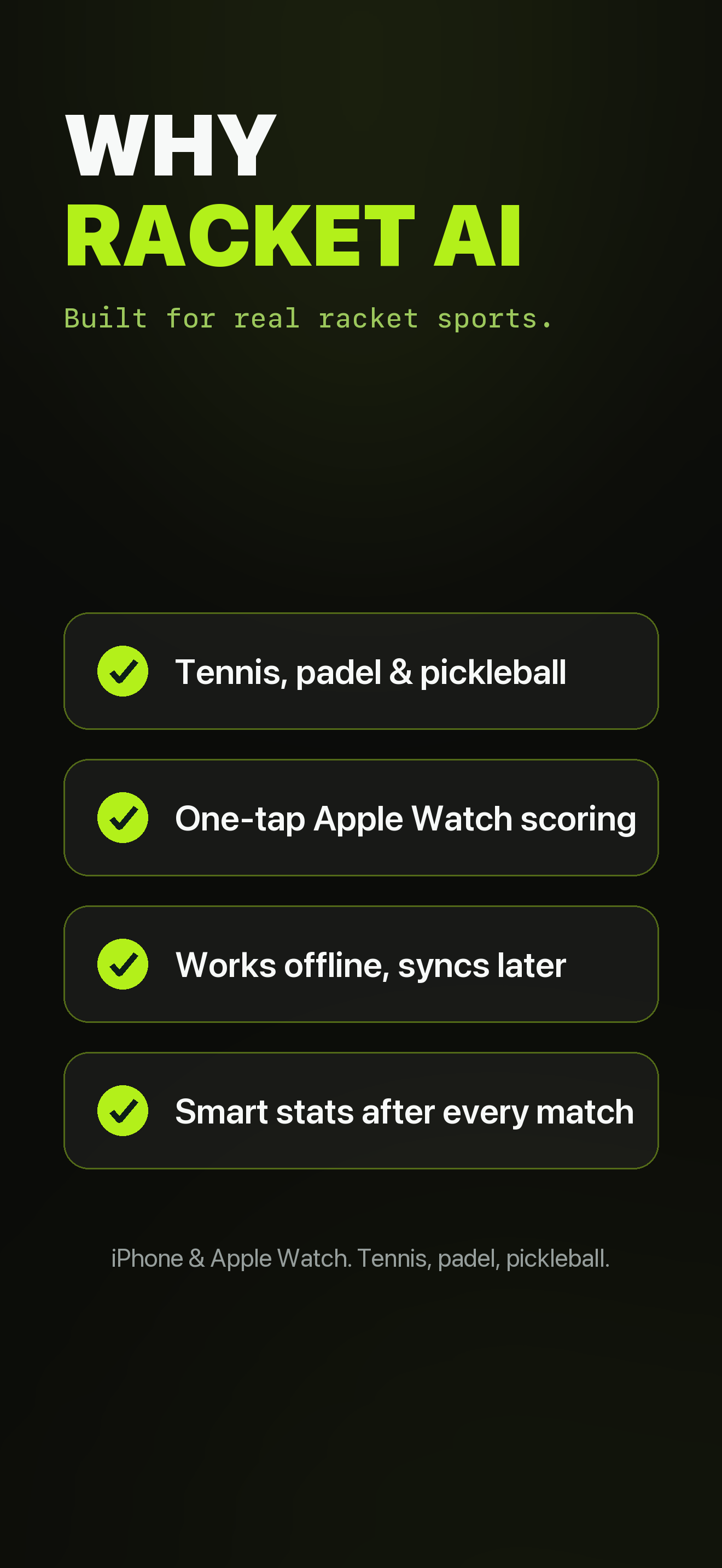 Racket AI: Sports Intelligence screenshot 10