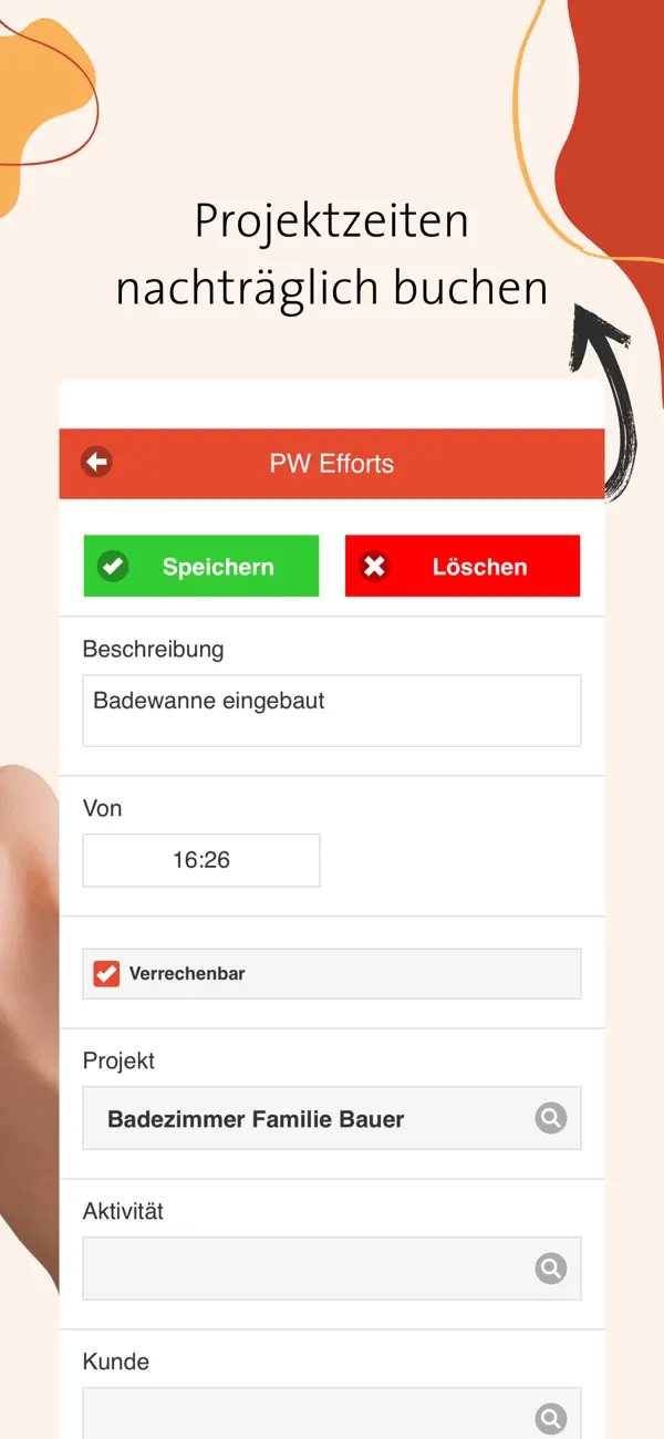 Screenshot #2 pour Personalwolke Project-Time