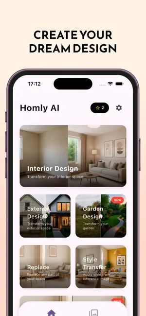 Homly AI: Home & Garden Design screenshot 1