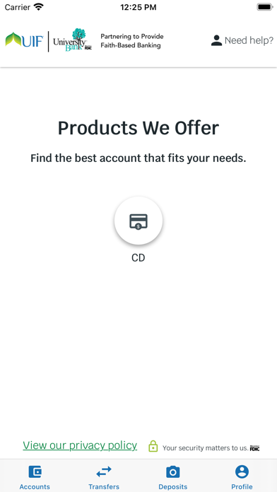 MyUIF iPhone screenshot 5 - Finance app