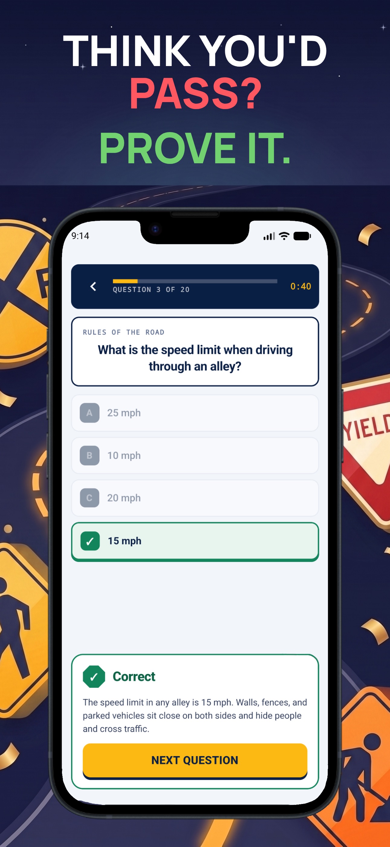 Screenshot 7 of DMV Test 2026: Permit Practice