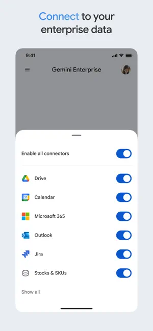 Google Gemini Enterprise iPhone screenshot 2