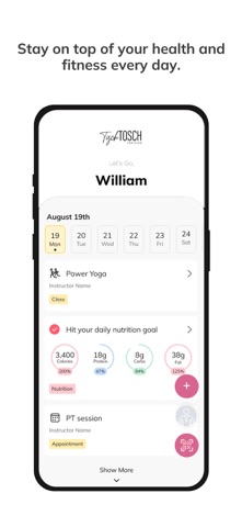 TISCH FIT iPhone screenshot