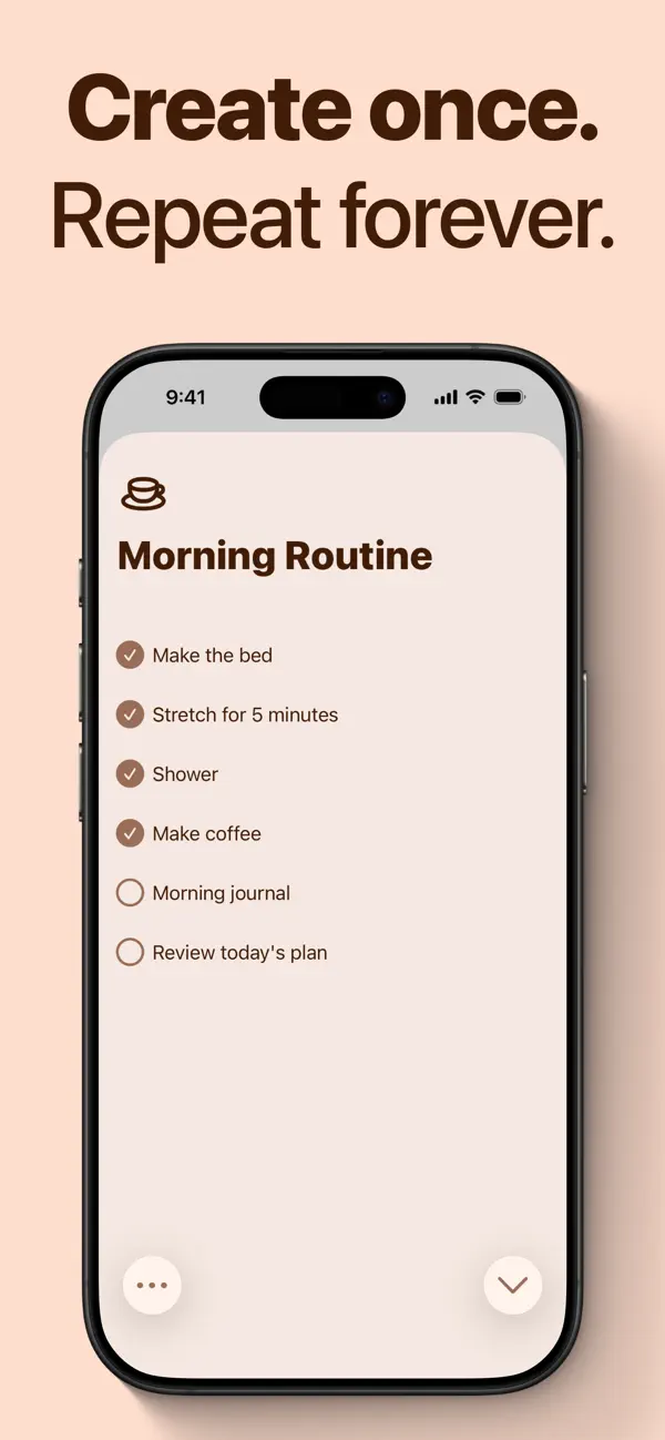 Screenshot #2 pour DoRepeat: Recurring Checklists