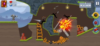 Boom Stick: Bazooka Puzzle iPhone screenshot