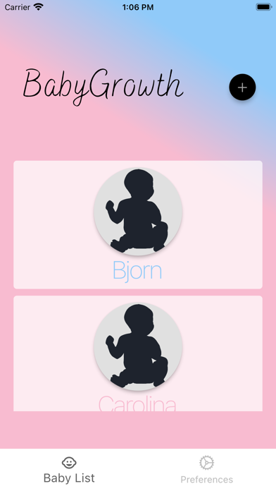 BabyGrowth: Create Baby Charts Screenshot
