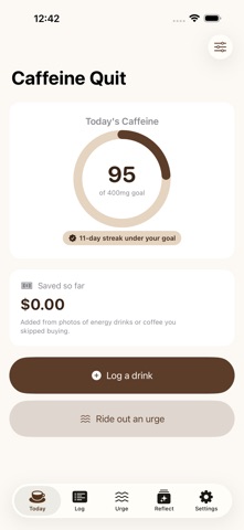 Caffeine Quit - Cut Back Screenshot 1 of 5