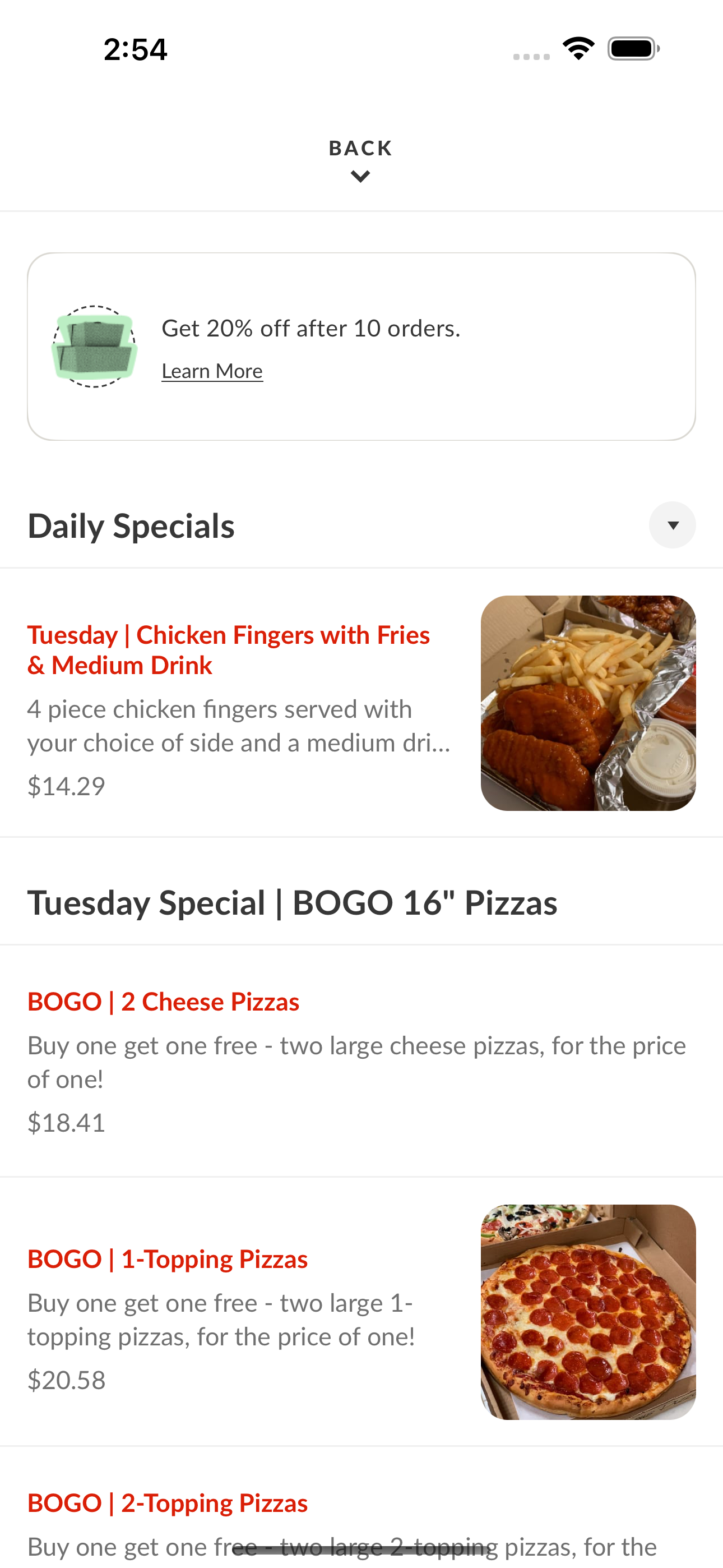 Boston Pizza Vegas screenshot 3