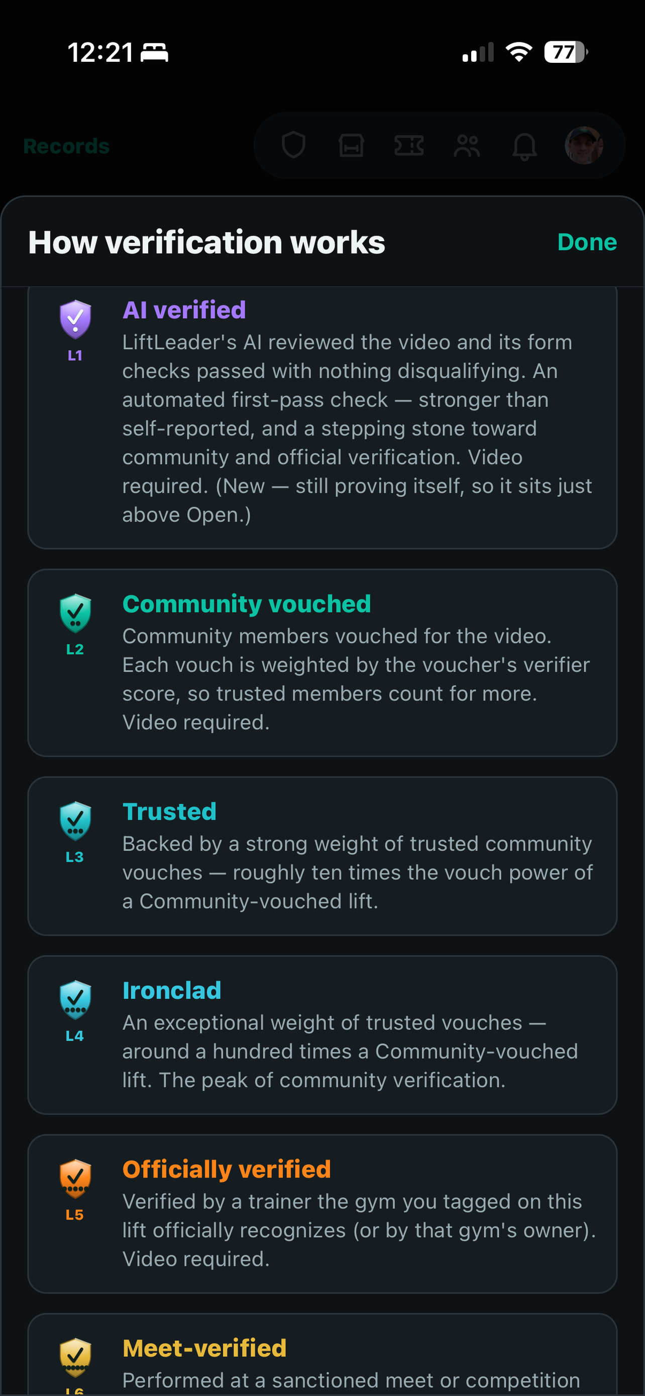 Lift Leader App screenshot 4